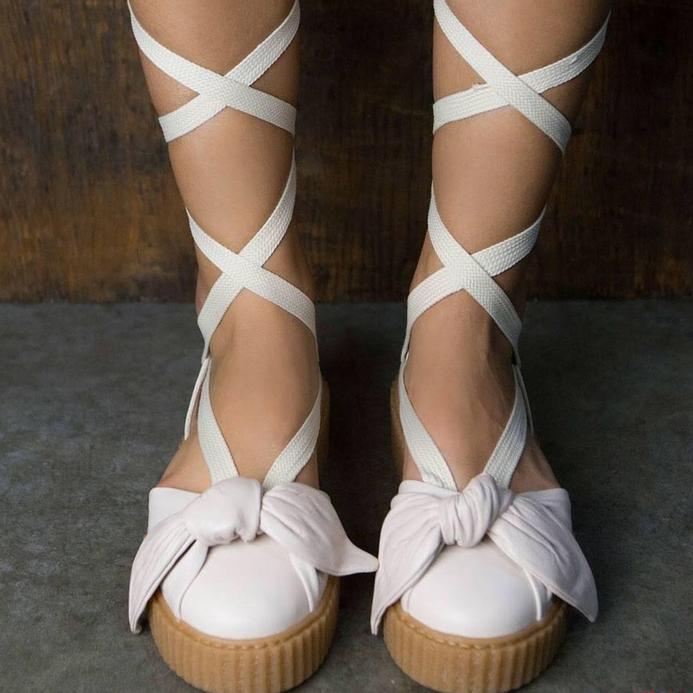 Fenty Puma by Rihanna Bow Creeper Sandal Sz 9.5